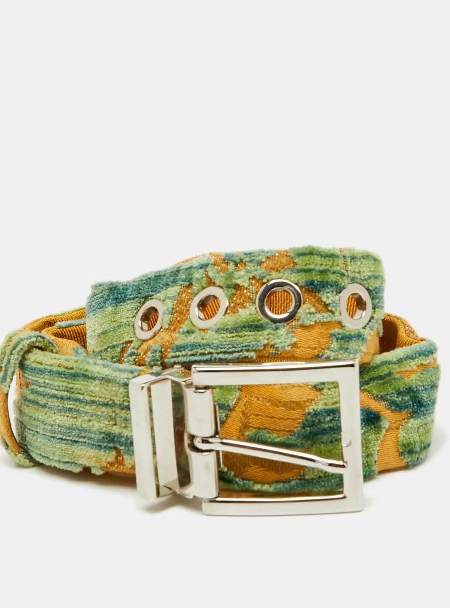 Dolce & Gabbana M Waist Belt Multicolor Canvas