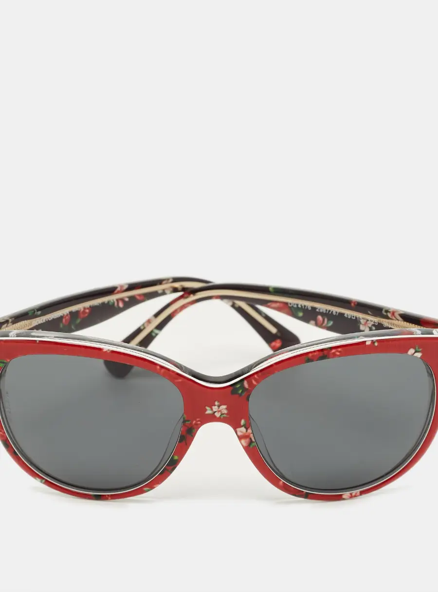 Dolce & Gabbana Bambino Red/Black DG4176 Floral Frame Sunglasses