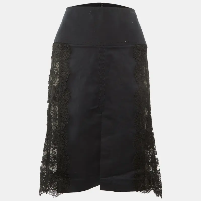 Dolce & Gabbana Black Lace Strapless Corset Dress M