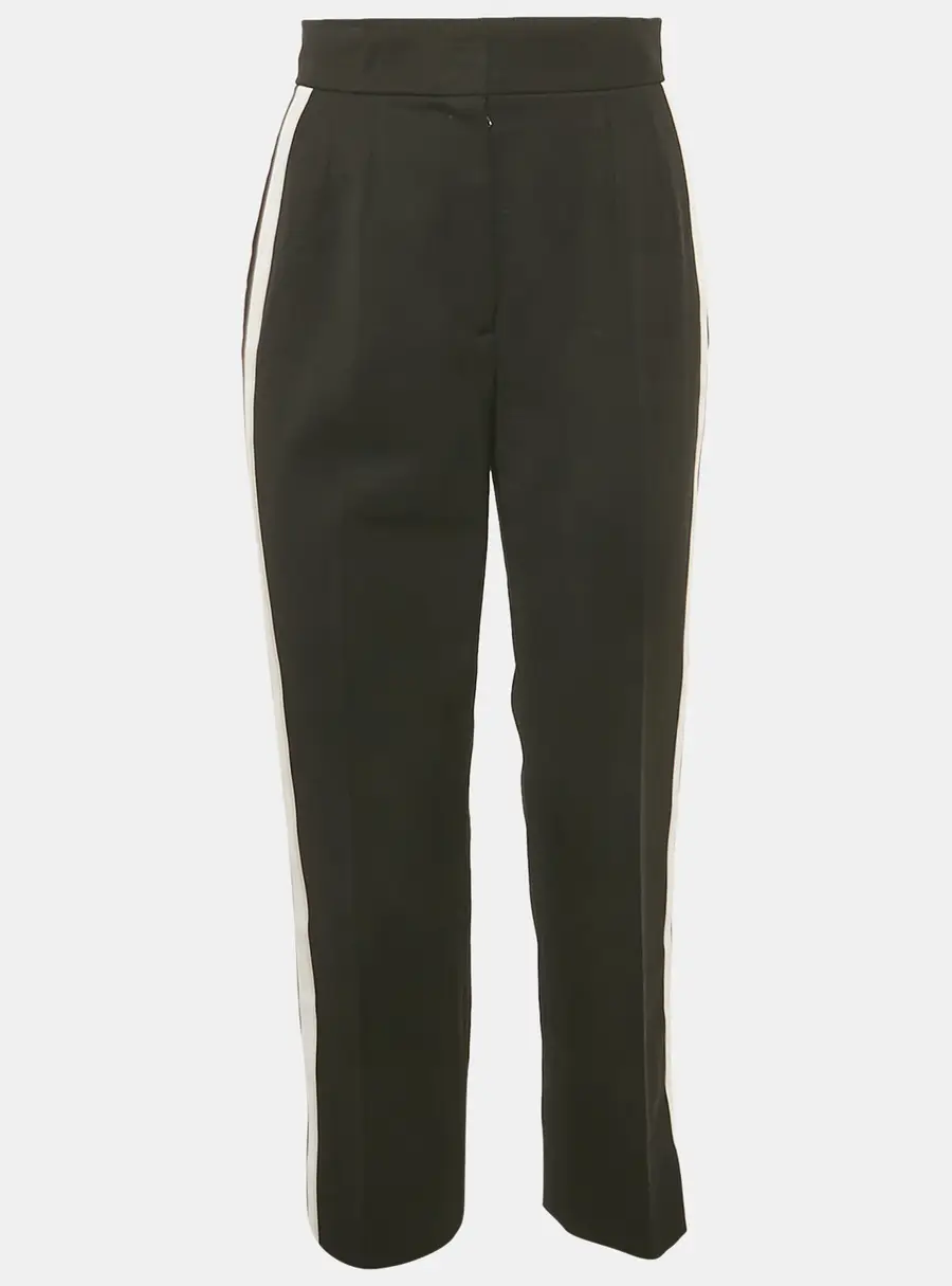 Dolce & Gabbana Black Gabardine Tapered Trousers S