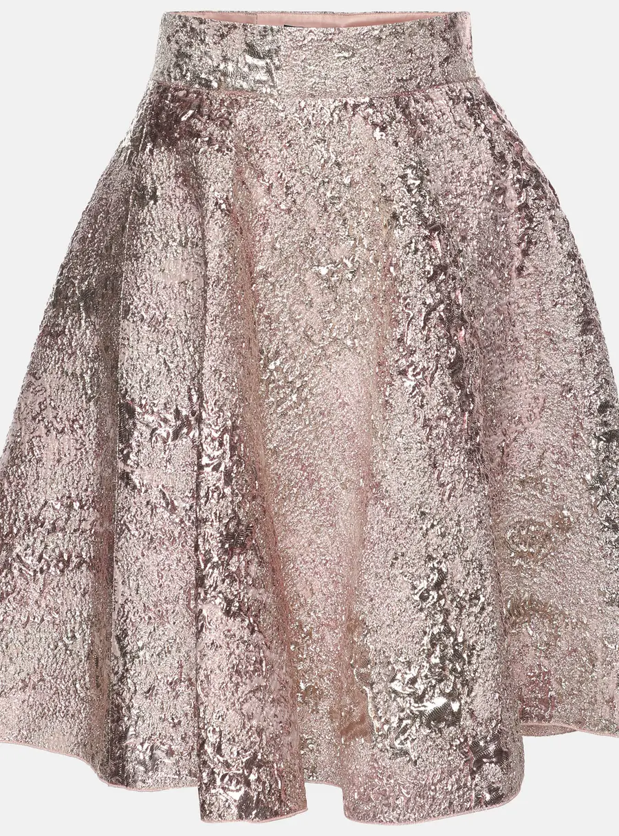 Dolce & Gabbana Metallic Lurex Mini Skirt