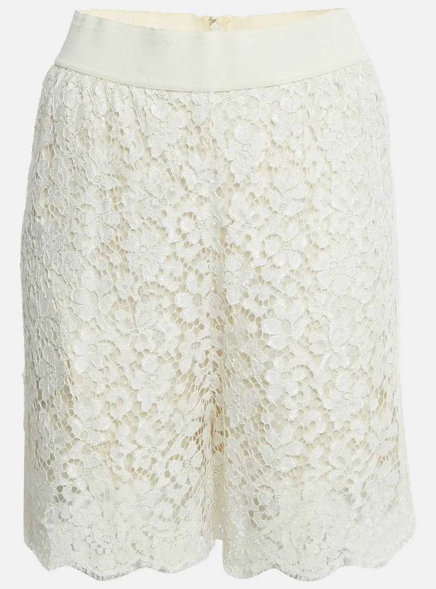 Dolce & Gabbana White Lace Shorts S