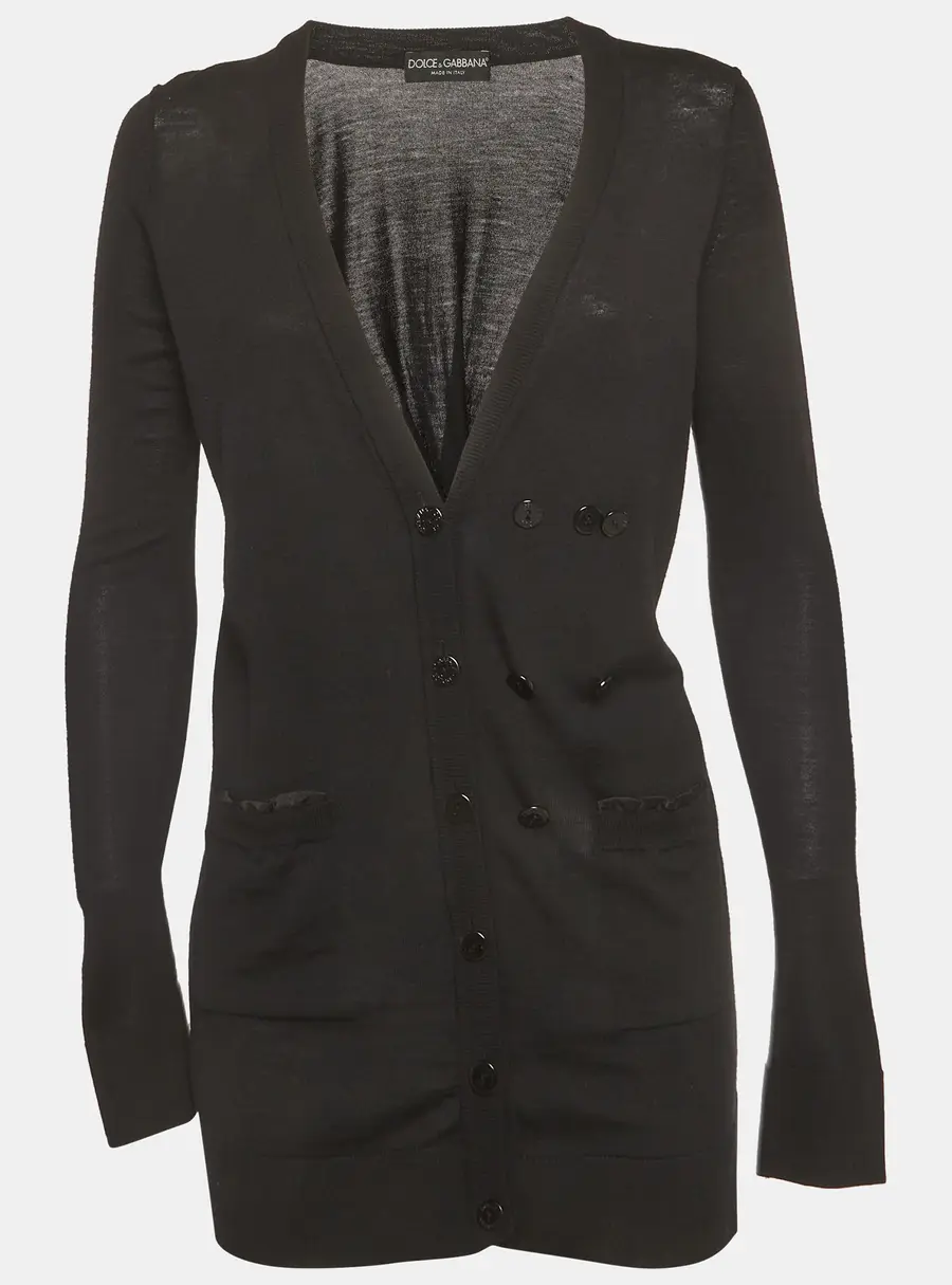 Dolce & Gabbana Black Knit Cardigan S