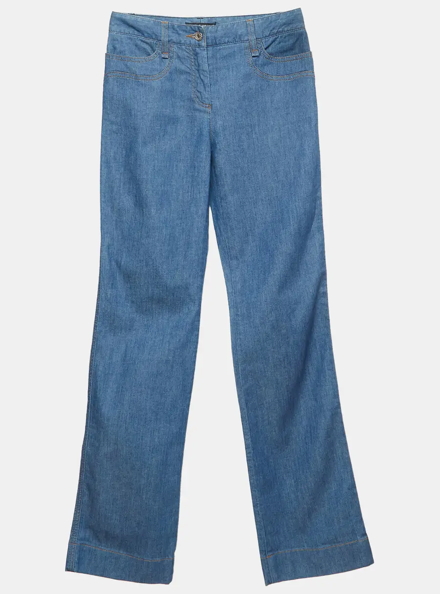 Dolce & Gabbana Blue Denim Straight Leg Jeans S/Waist 28"