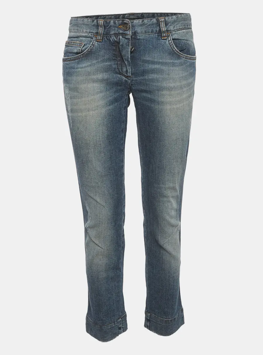 Dolce & Gabbana Blue Denim Straight Fit Jeans S/Waist 30"