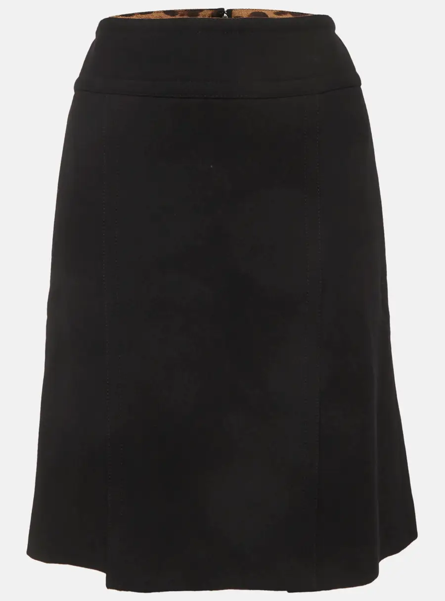 Dolce & Gabbana Black Wool Pencil Skirt S