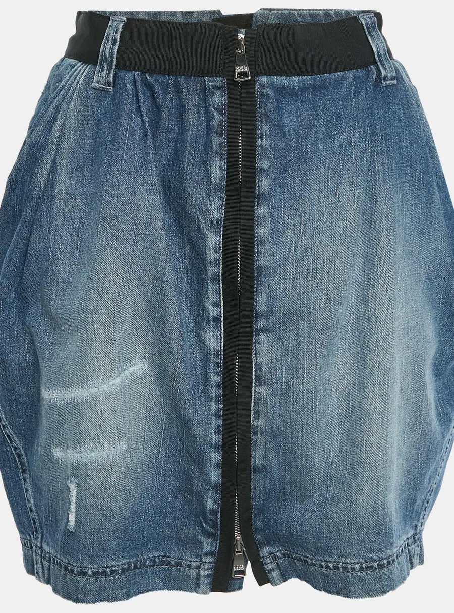 Dolce & Gabbana Blue Denim Mini Skirt M