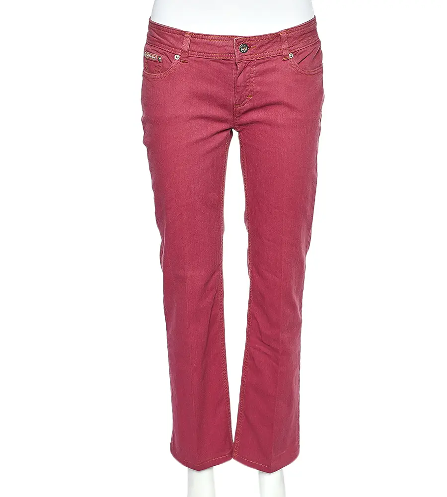 D&G Onion Pink Denim Low Rise Regular Fit Jeans M