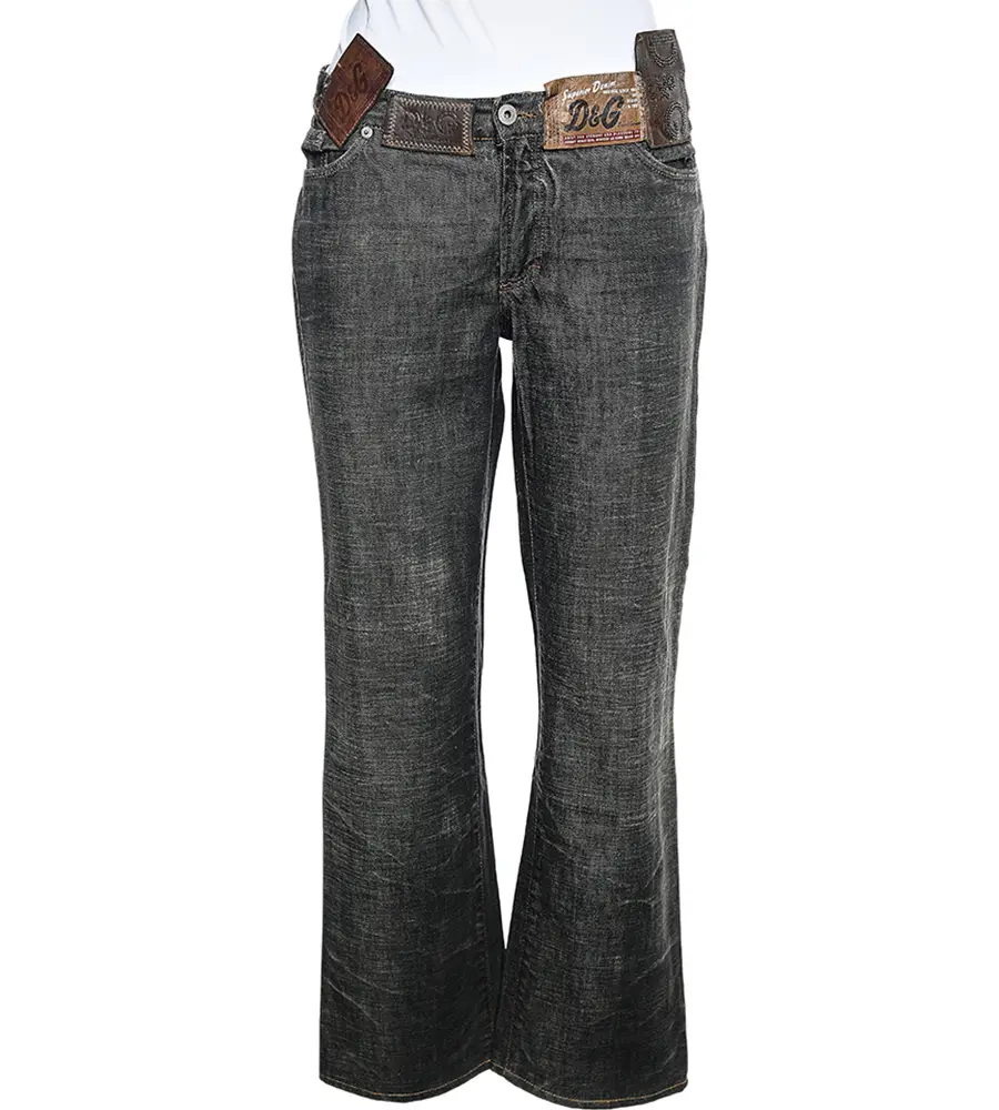 D&G Muddy Grey Denim Jeans L