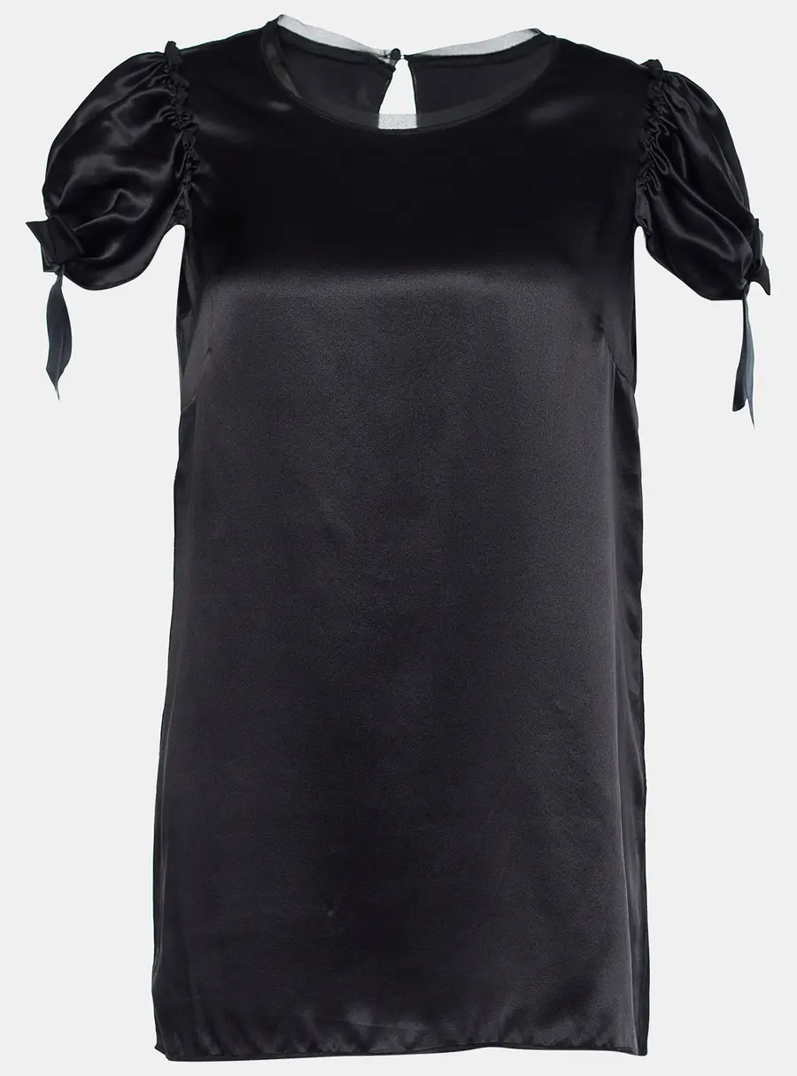 Dolce & Gabbana Black Silk Top M