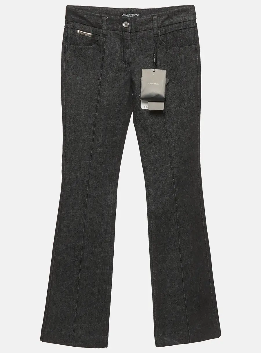 Dolce & Gabbana Charcoal Denim Flared Jeans S/Waist 26"