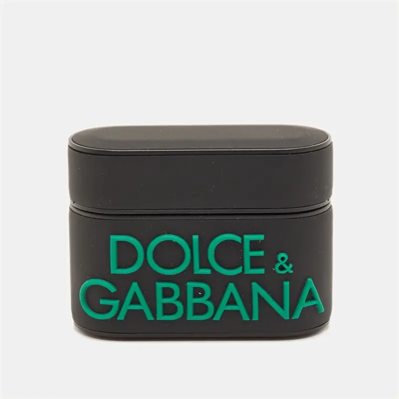 Dolce & Gabbana Logo Black/Green Rubber AirPods Pro Case