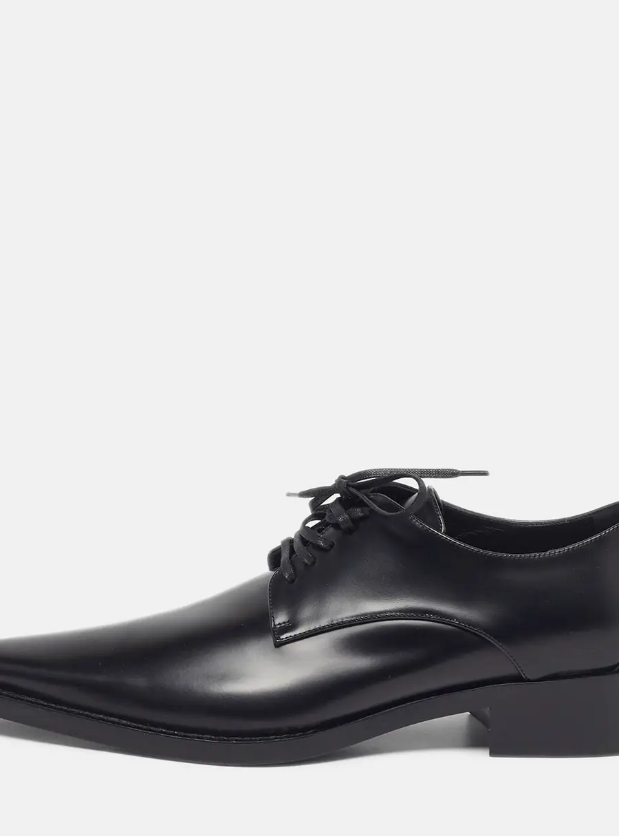 Dolce & Gabbana Zanzara Size 38.5 Black Leather Derby