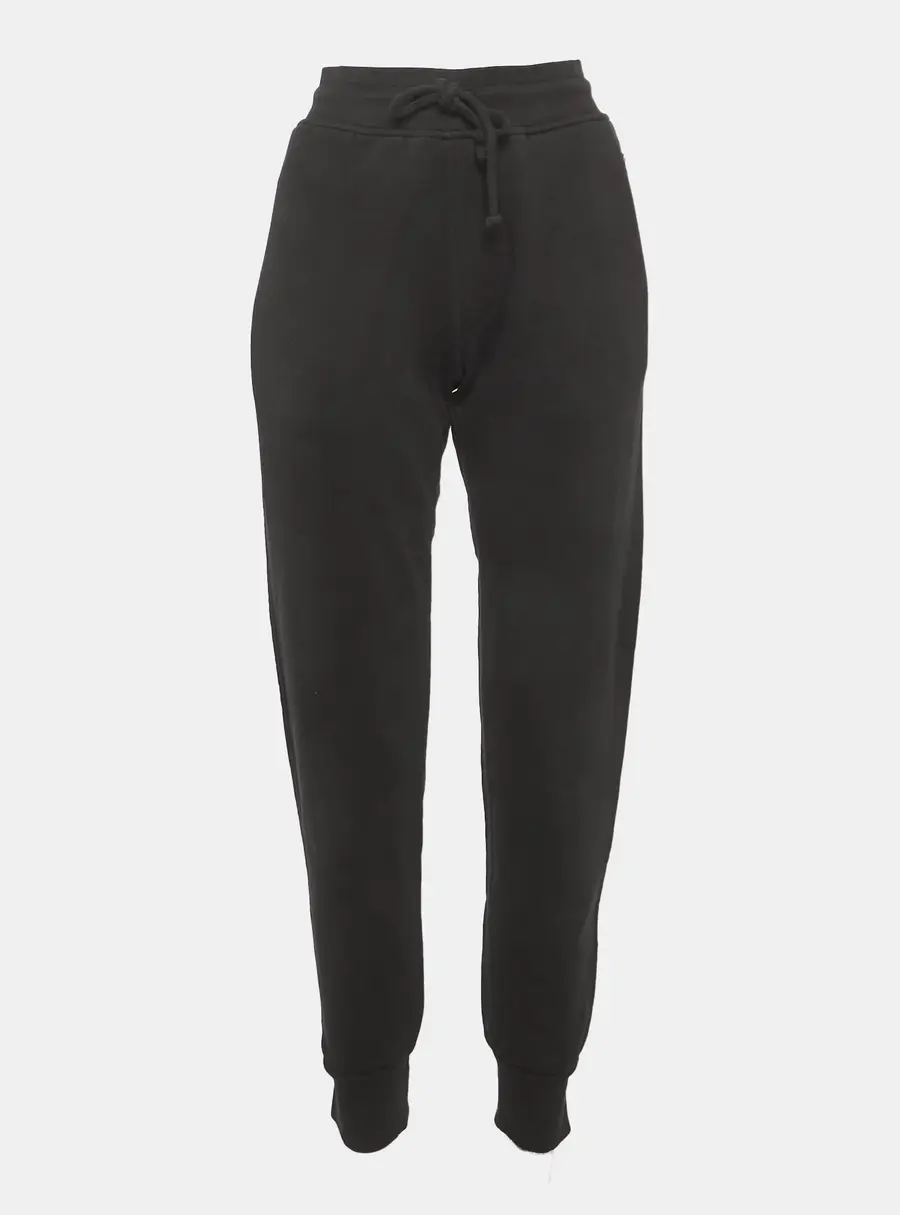 Dries van Noten Black Jersey Sweat Pants L