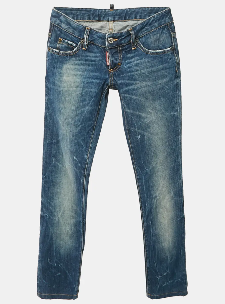 Dsquared2 Blue Washed Denim Jeans S Waist 29"