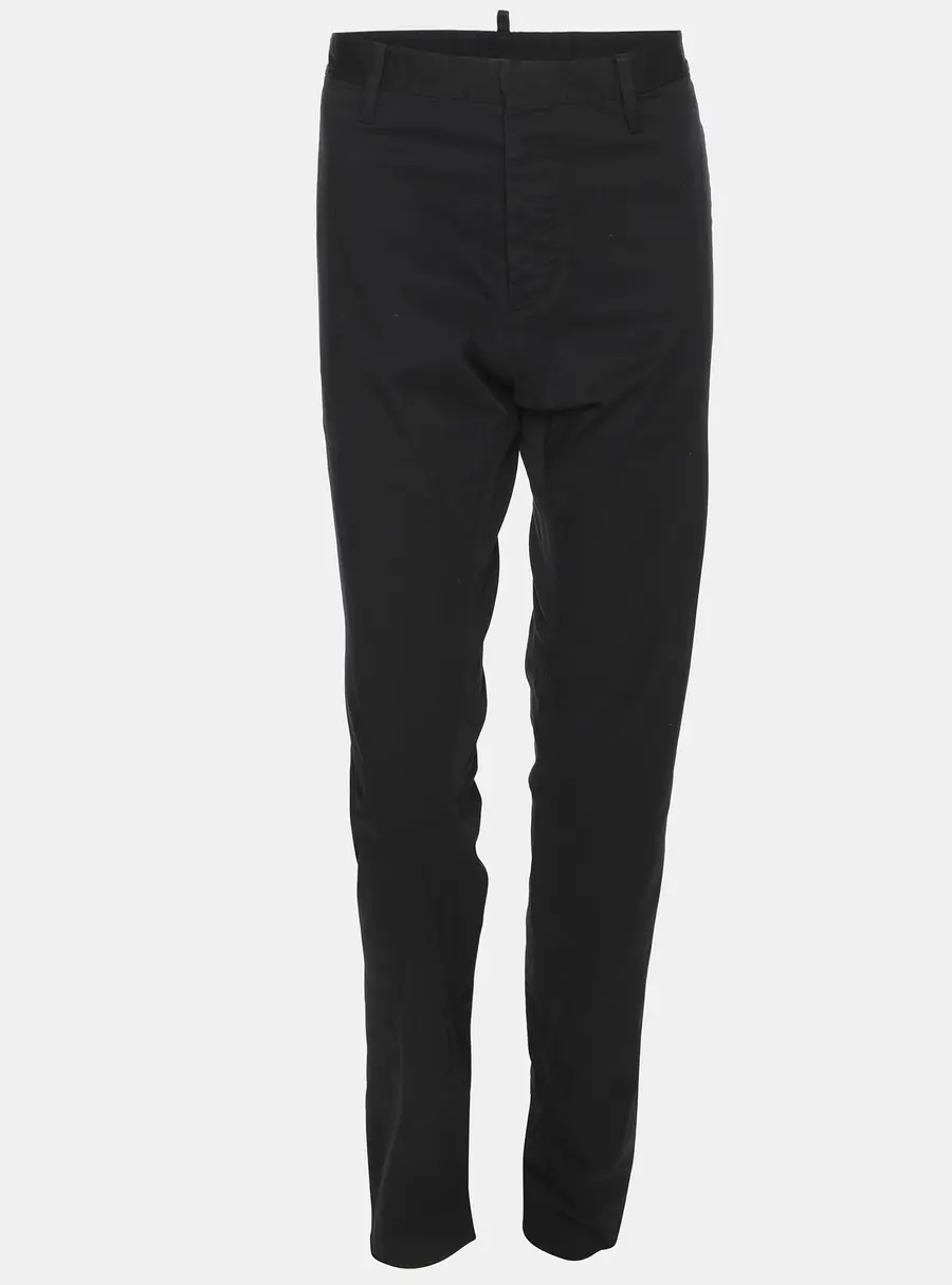 Dsquared2 Black Cotton Trousers L
