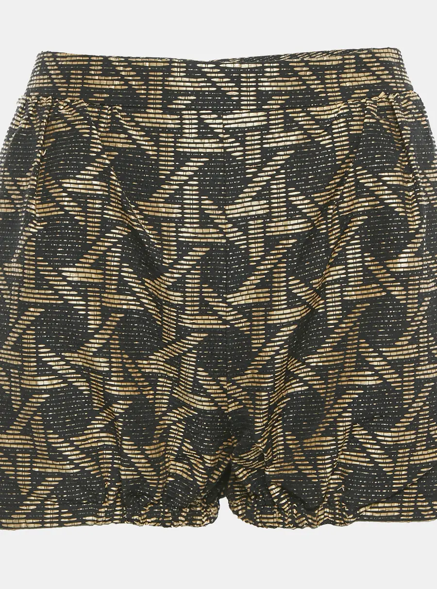 Dsquared2 Black/Brown Wicker Woven Jacquard Frayed Detail Shorts M