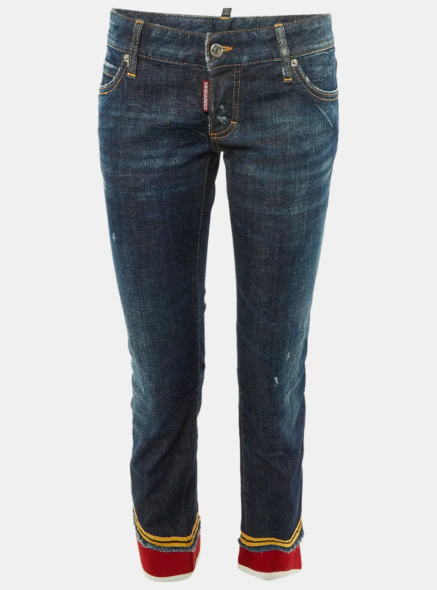 Dsquared2 Blue Denim Capri Jeans M/Waist 34"