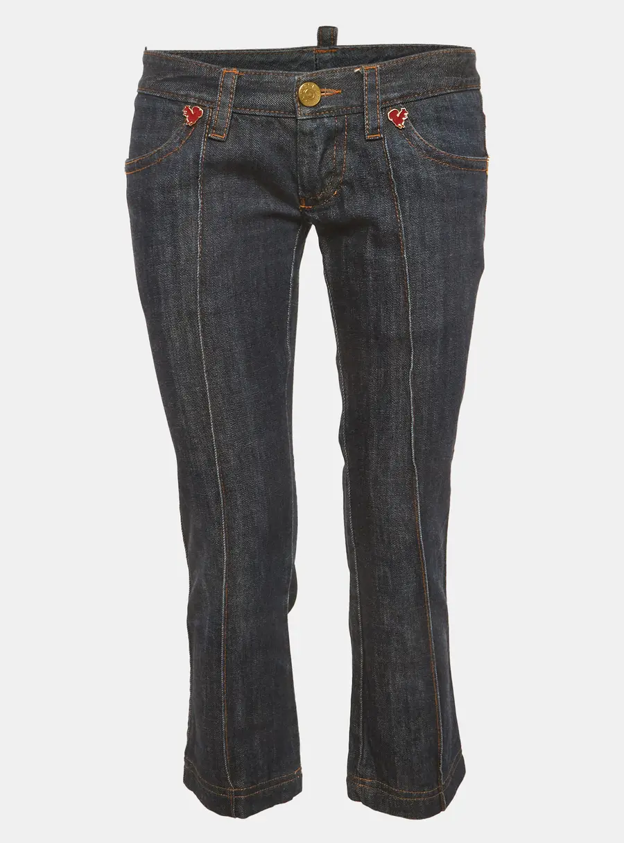 Dsquared2 Blue Denim Crop Jeans M/Waist 30"