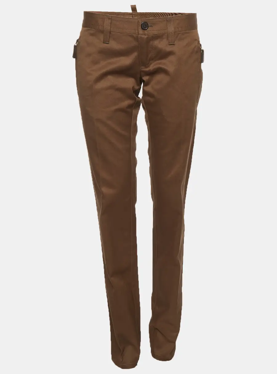 Dsquared2 Khaki Gabardine Trousers M