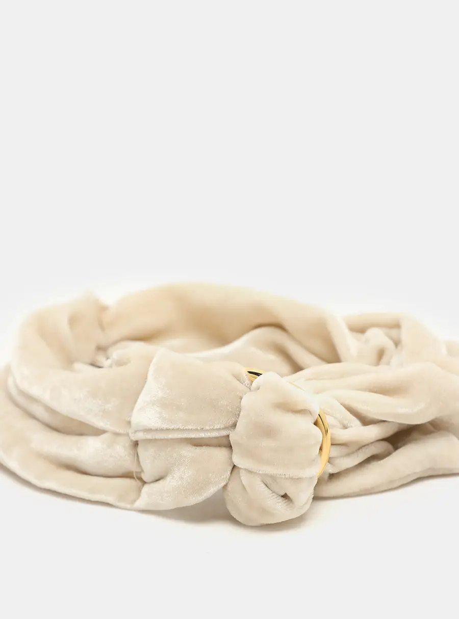 Etro Beige Velvet Headband
