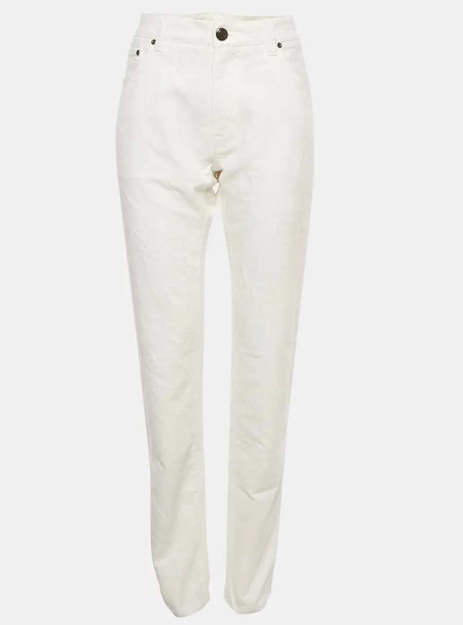 Etro White Denim Regular Fit Jeans L / Waist 34"
