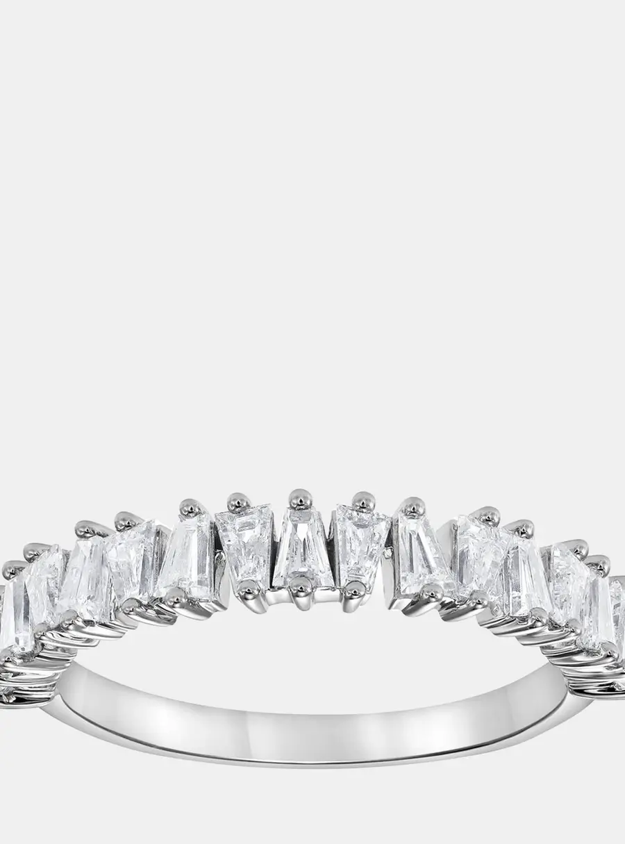 14K White Gold Lab Grown Diamond Band (0.78 cts)
