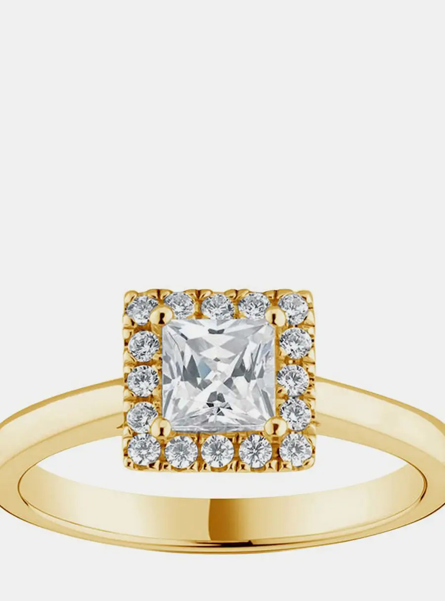 0.7ct 14k Yellow Gold Lab Grown Diamond Engagement Ring