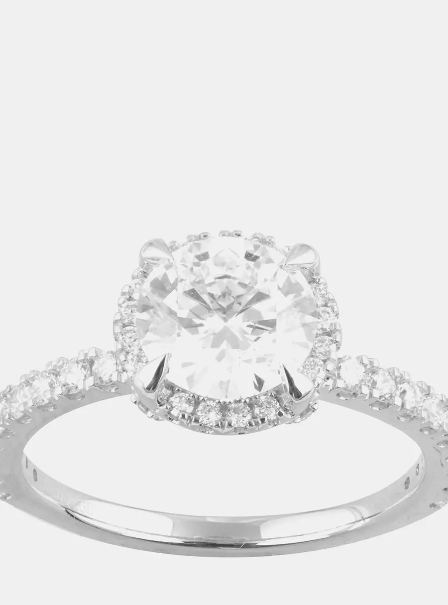 2.23ct 14k White Gold Lab Grown Diamond Engagement Ring