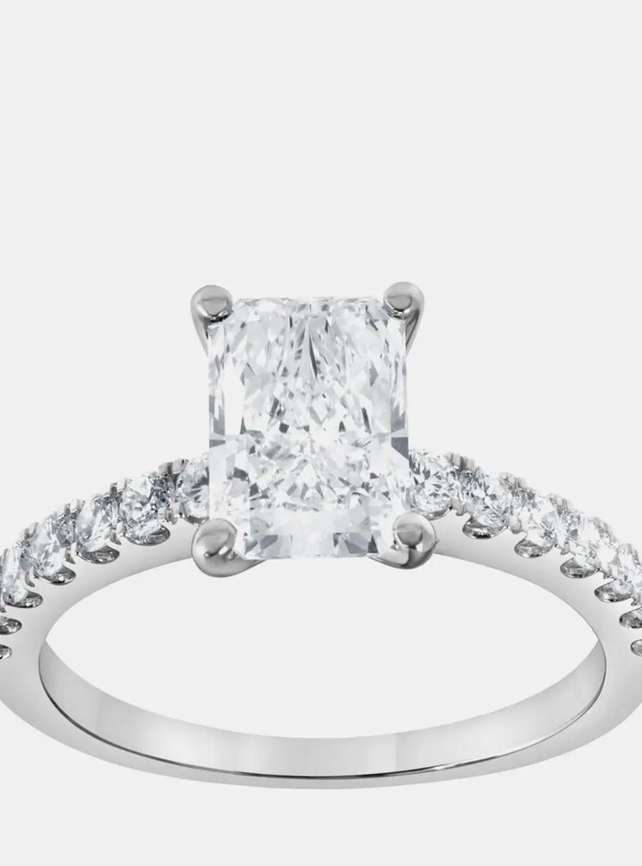 2.23ct 14k White Gold Lab Grown Diamond Engagement Ring