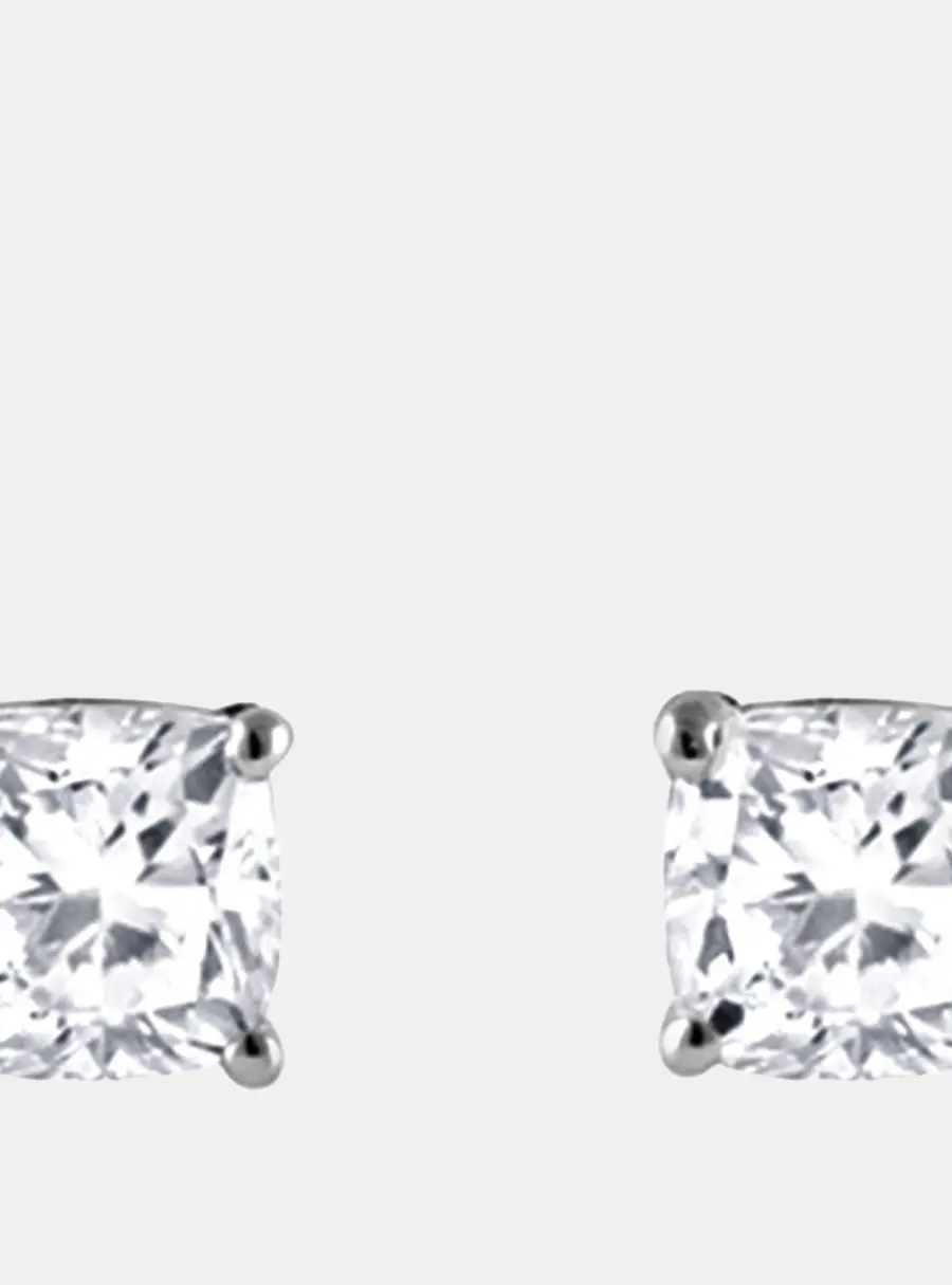 0.95ct 14k White Gold Lab Grown Diamond Basic Stud Earring