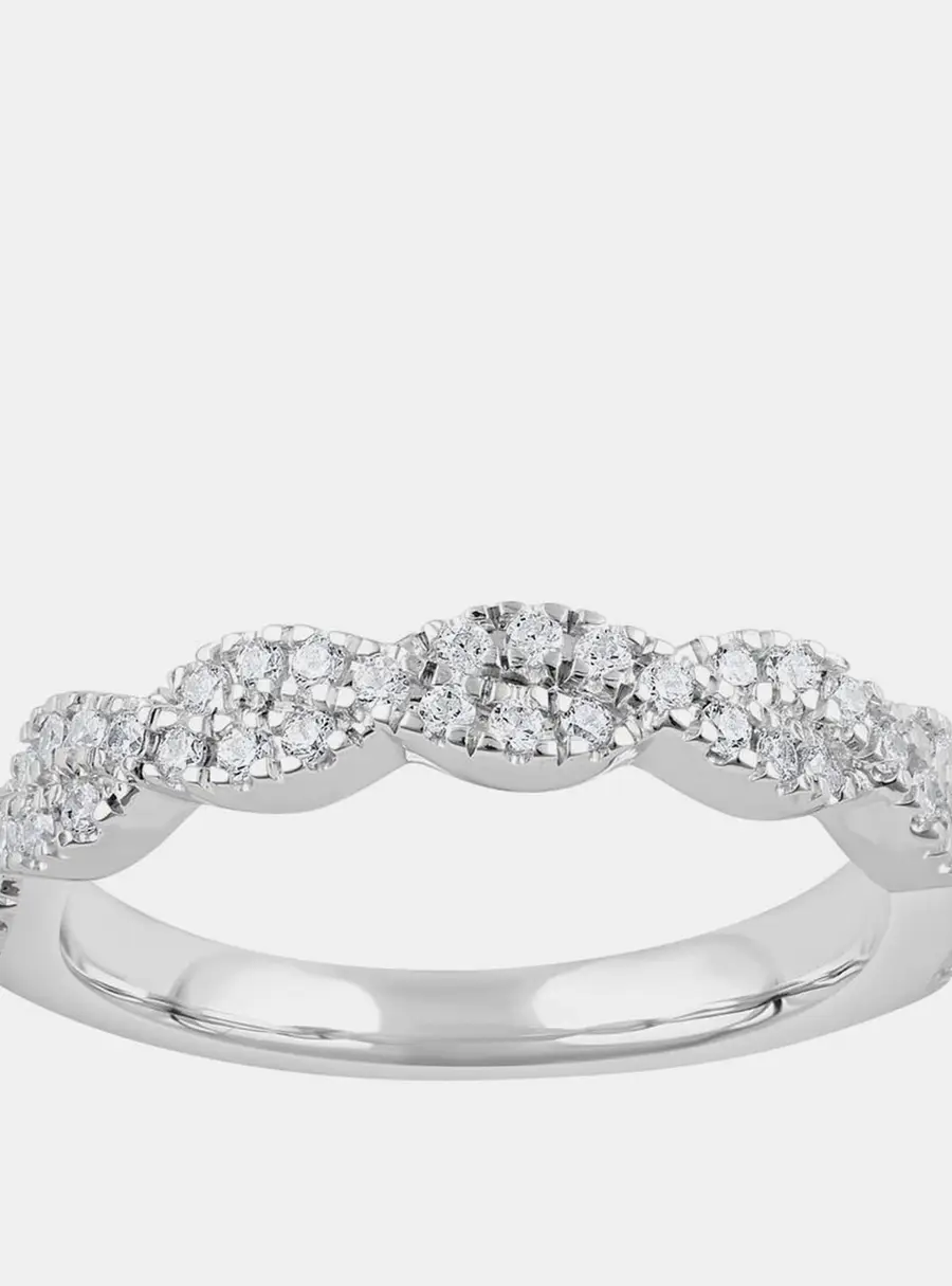 0.4ct 14k White Gold Lab Grown Diamond Band