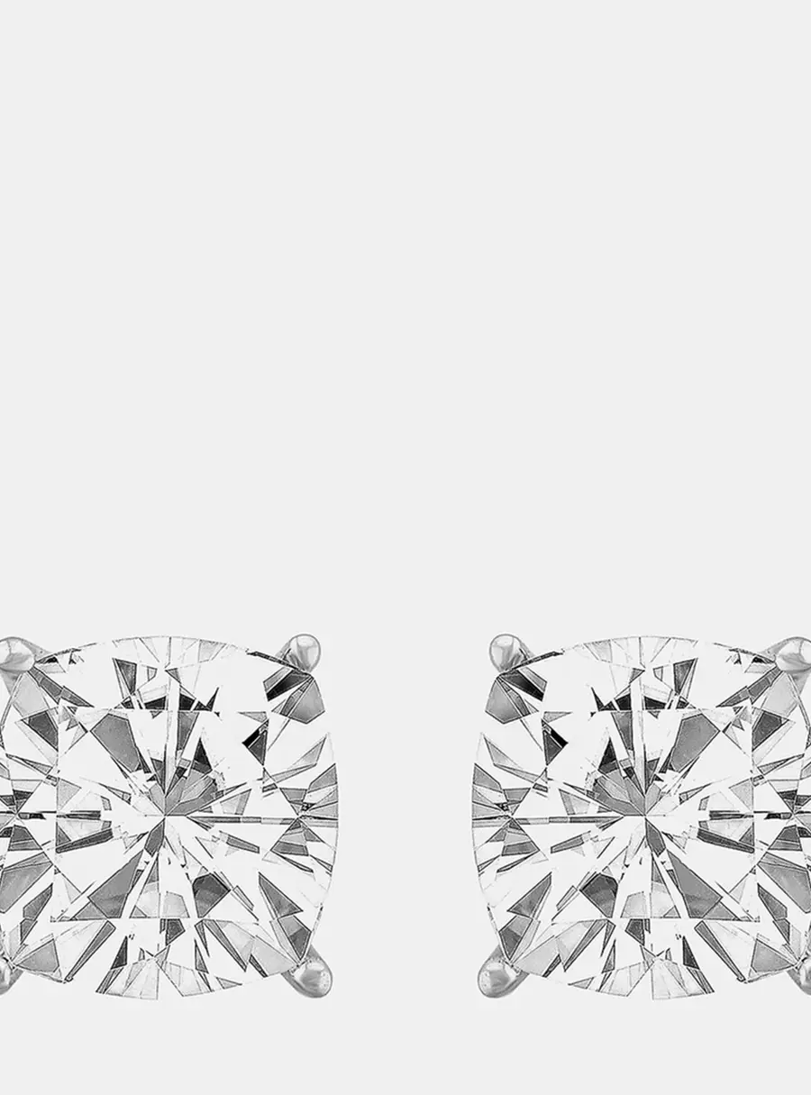1.95ct 14k White Gold Lab Grown Diamond Basic Stud Earring