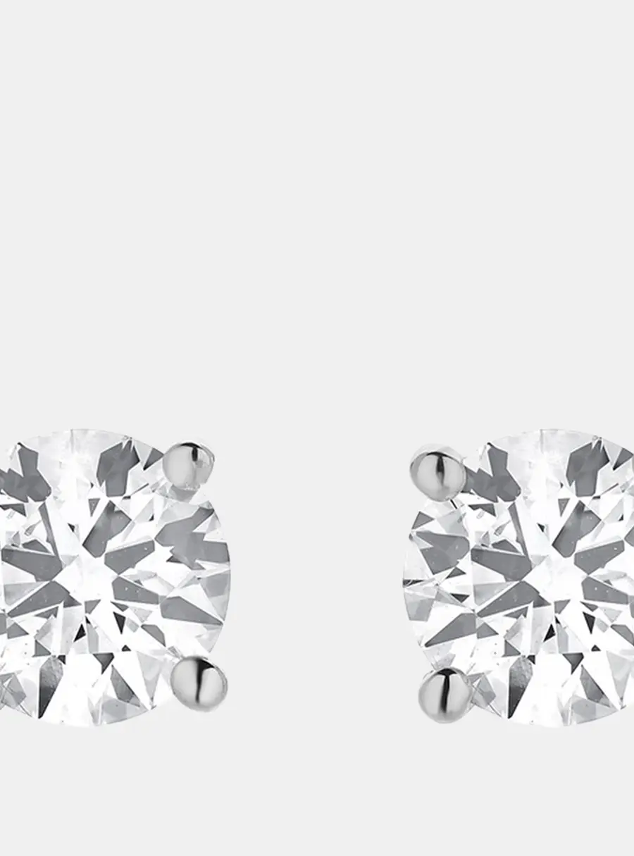 1.95ct 14k White Gold Lab Grown Diamond Basic Stud Earring