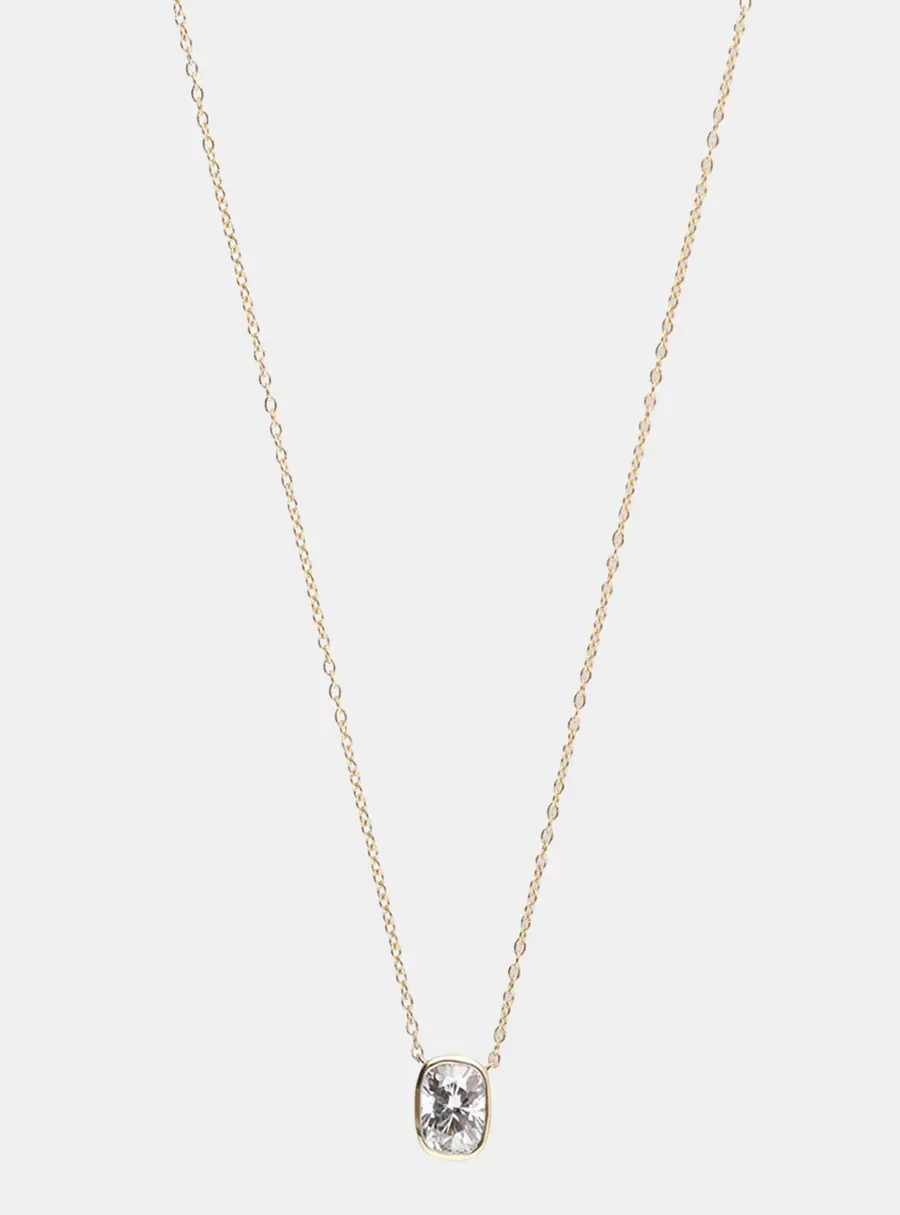 1.17ct 14k Yellow Gold Lab Grown Diamond Solitaire Pendant
