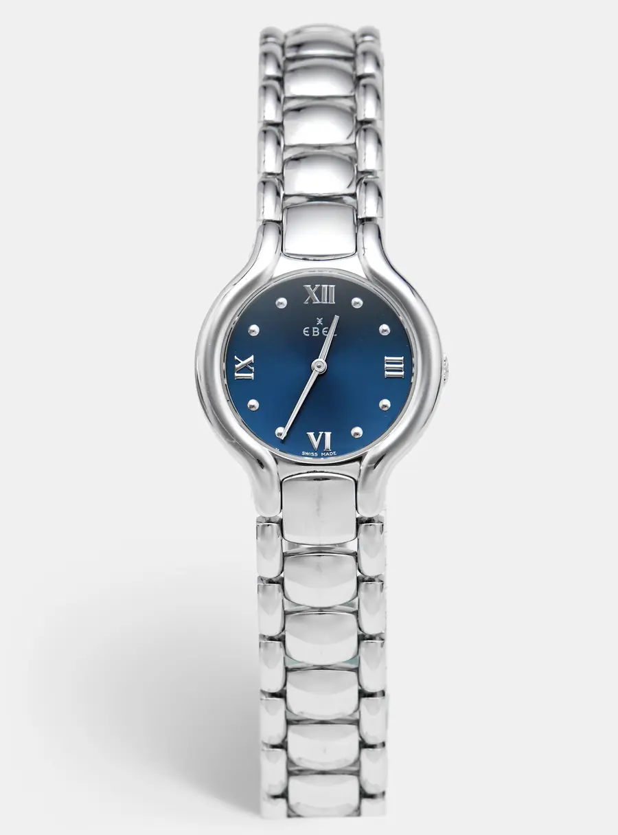 Ebel Beluga E9157421 Blue Dial Stainless Steel Women's Wristwatch 27 mm