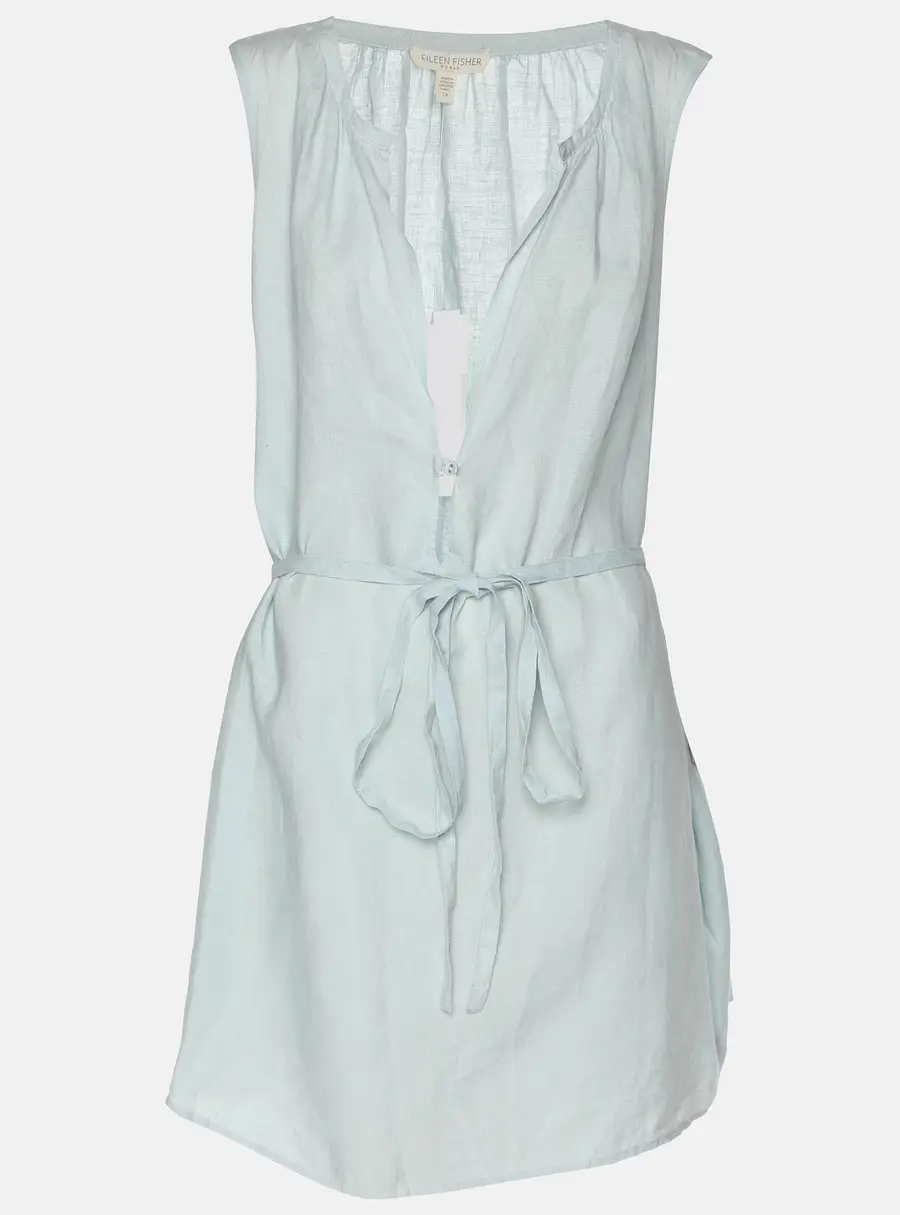Eileen Fisher Blue Linen Dress XXL