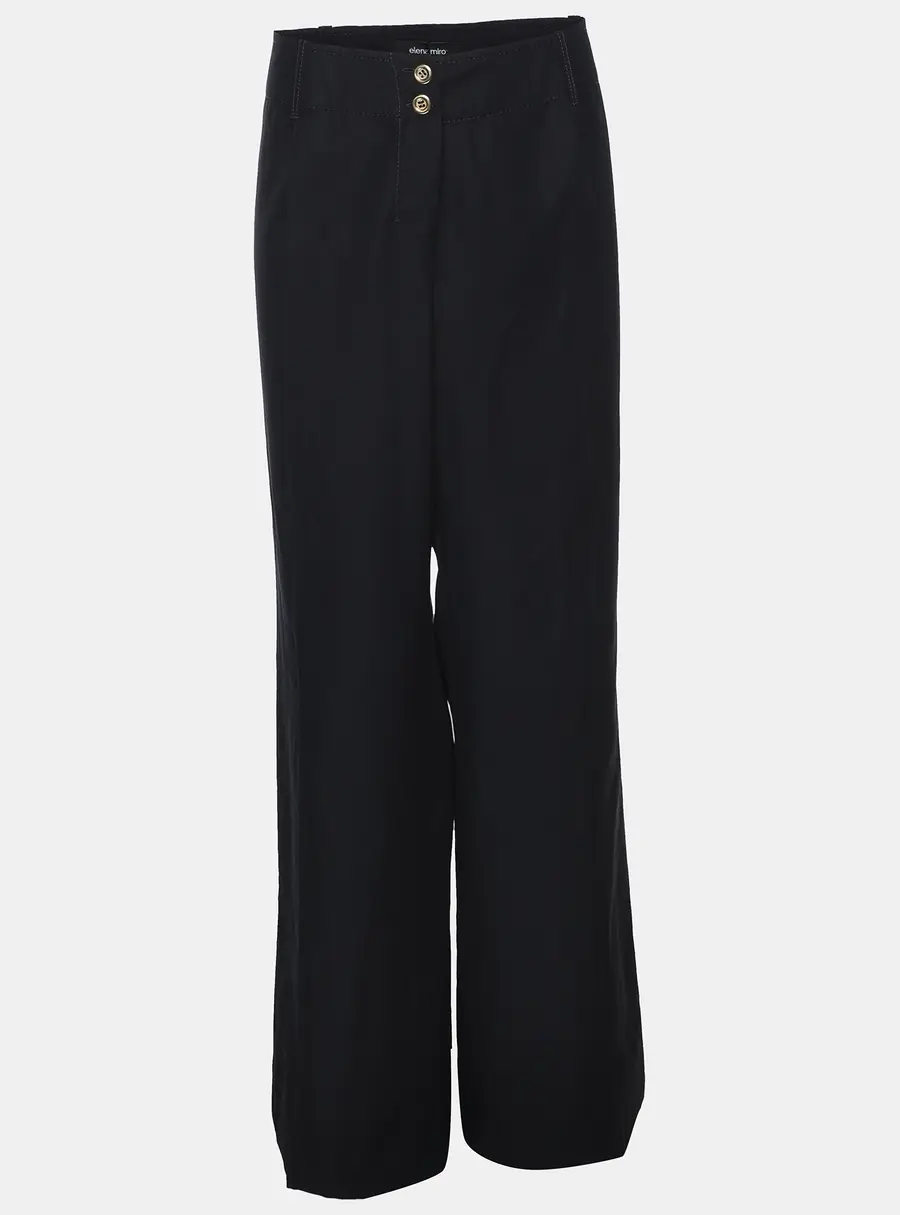 Elena Miro Navy Blue Cotton Pants XXL
