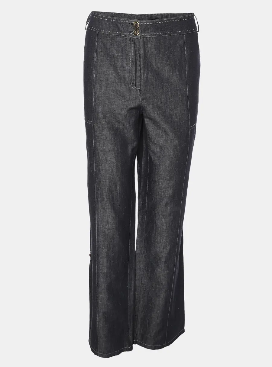 Elena Miro Blue Linen Blend Pants XXL