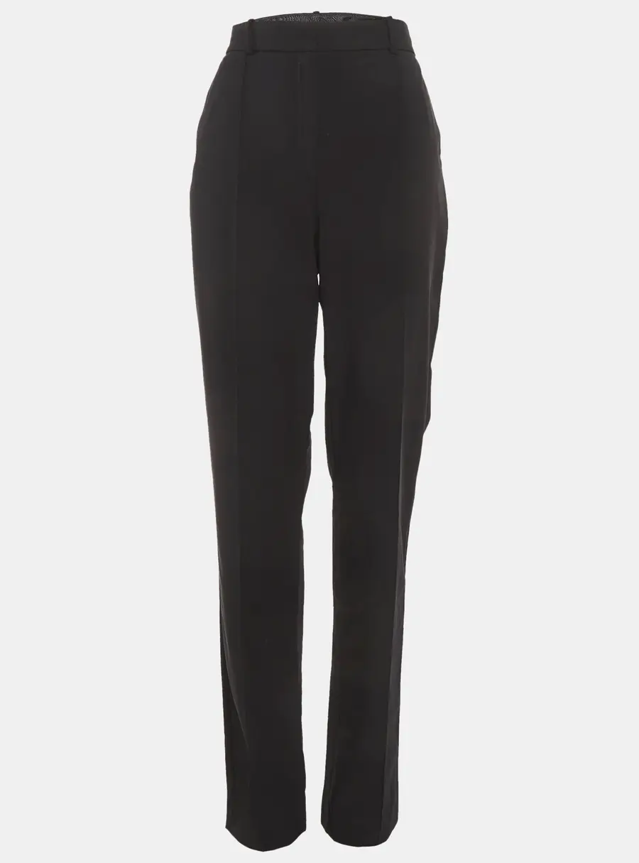 Elisabetta Franchi Black Crepe Trousers L