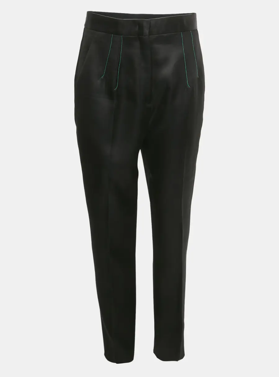 Emilio Pucci Black Wool Blend Trousers M