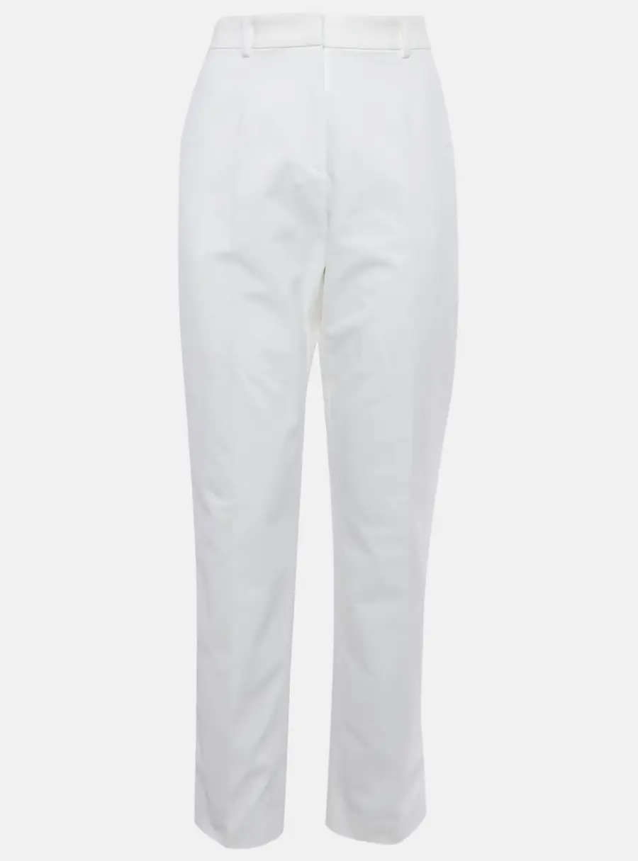 Emilio Pucci White Taffeta Trousers M
