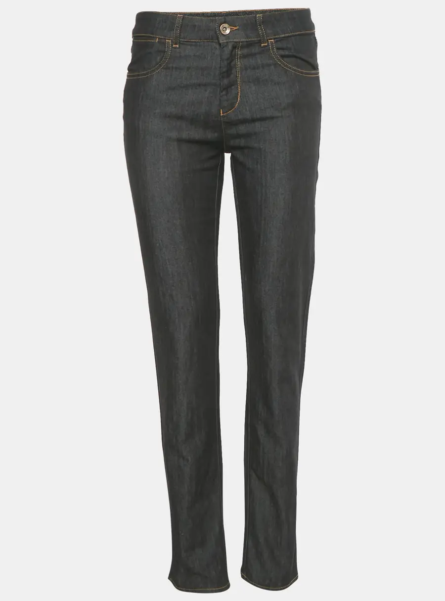 Emporio Armani Black Rhinestone Hem Denim Jourdan Jeans M/Waist 30"