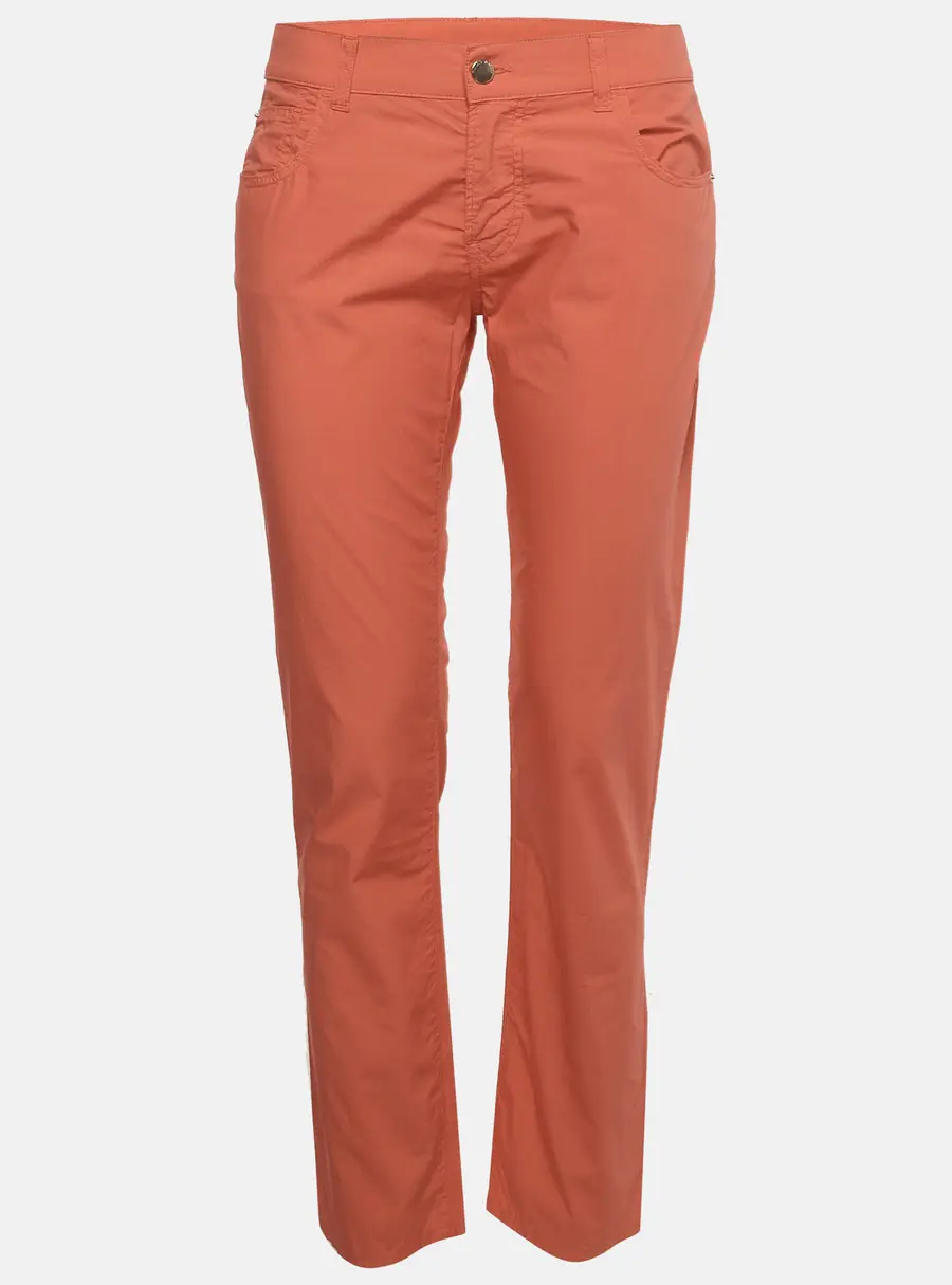 Emporio Armani Salmon Red Cotton Cropped Pants M