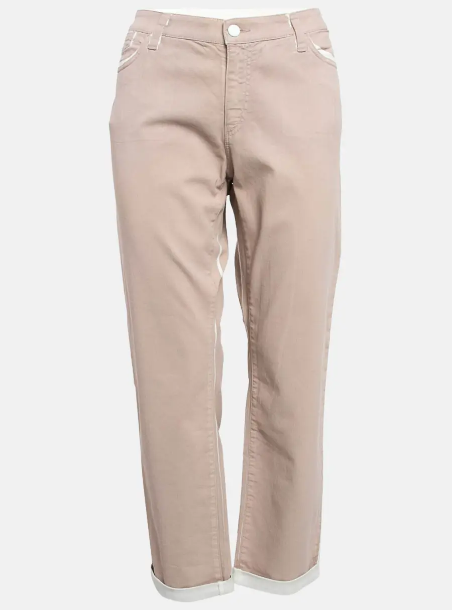 Emporio Armani Pink Denim Crop Jeans L Waist 34"