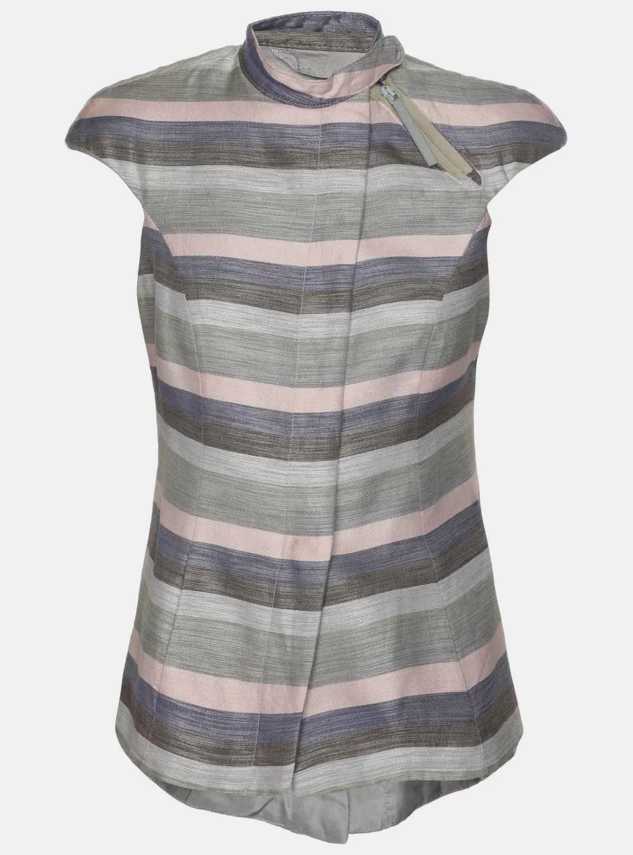 Emporio Armani Multicolor Striped Cotton Sleeveless Vest S