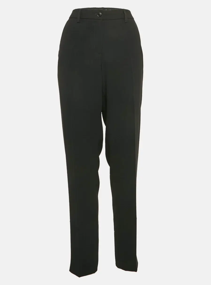 Emporio Armani Black Crepe Formal Pants L