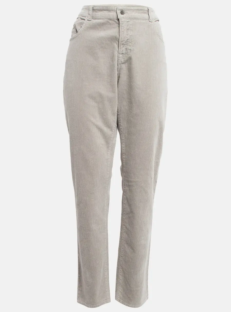 Emporio Armani Beige Corduroy High Rise Skinny Jeans L Waist 32"