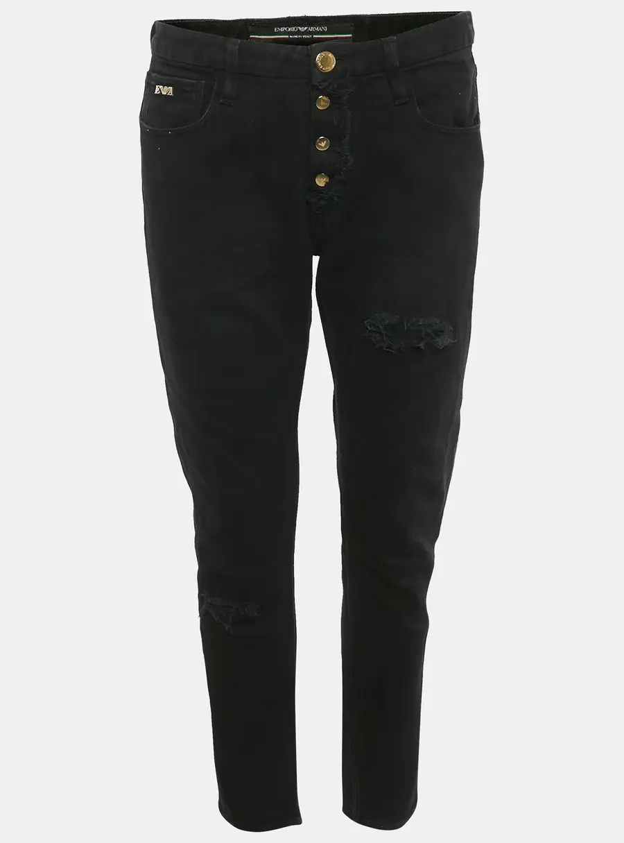 Emporio Armani Black Denim Jeans L/Waist 30"
