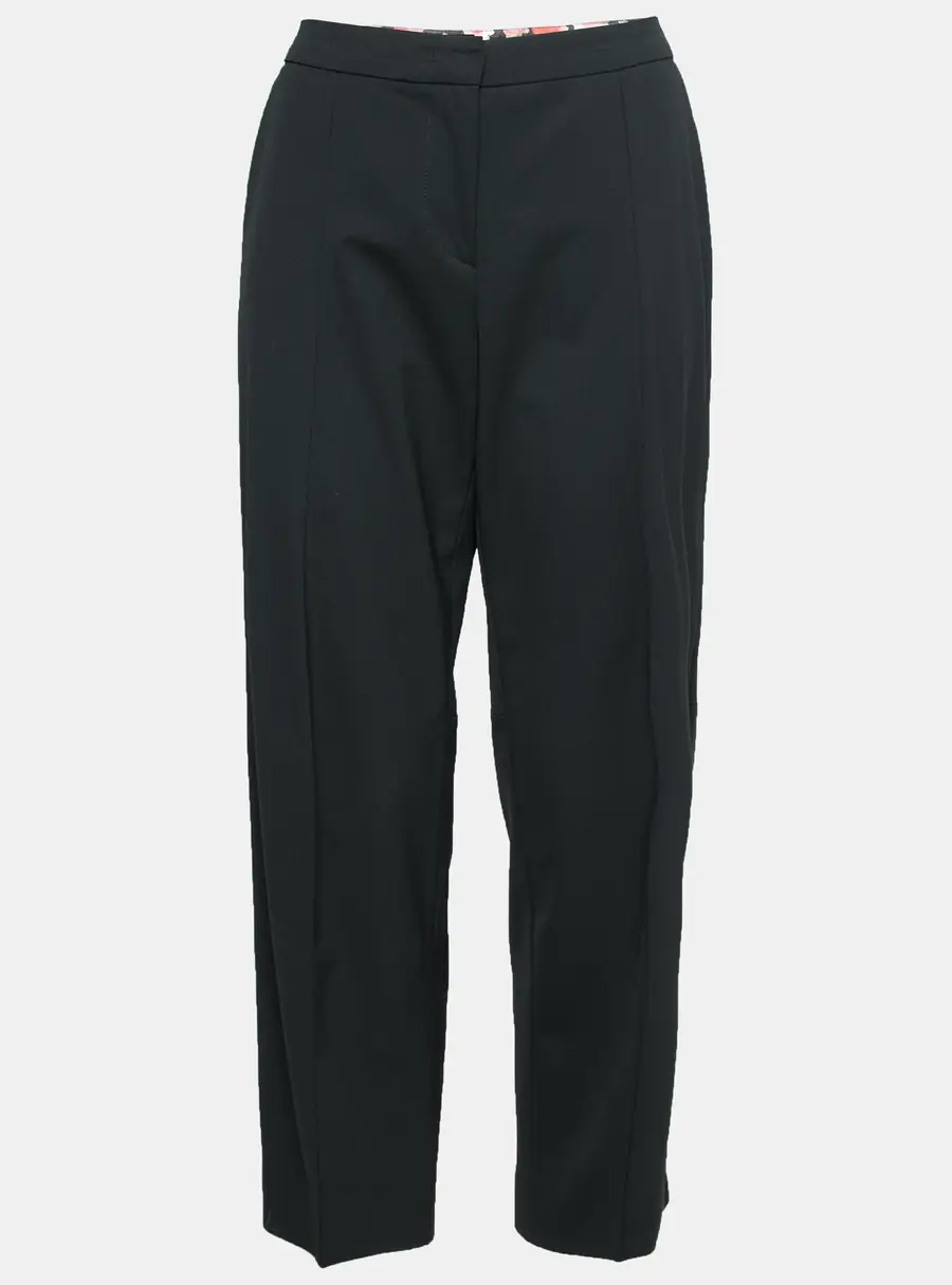 Emporio Armani Black Wool Tailored Pants M